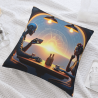 Housse de coussin en peluche futuriste pour couples - Okomall