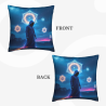 Housse de Coussin en Peluche 'Promenade Nocturne' - Okomall