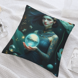 Funda de cojín de peluche para niña del bosque mágico - Okomall