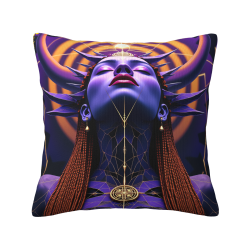 Housse de coussin en peluche à motifs exotiques - Okomall