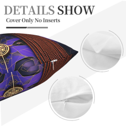 Housse de coussin en peluche à motifs exotiques - Okomall