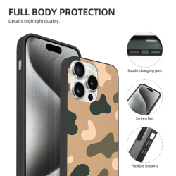 迷彩iPhone 15 Pro/Pro Max手机壳 - okomall