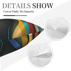 Funda de cojín de peluche abstracto con figura humana - Okomall