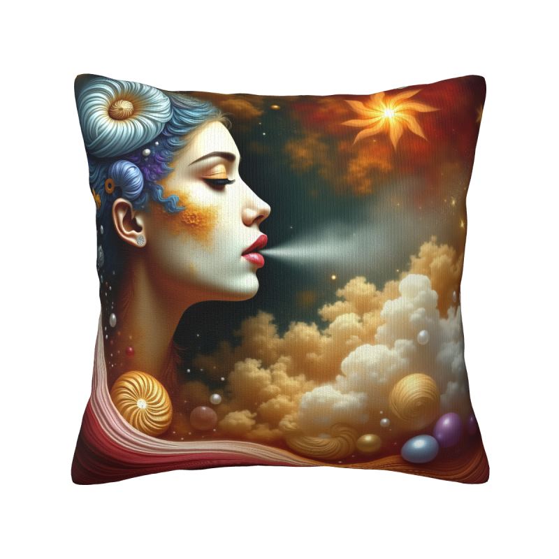 夢幻星空美人毛絨抱枕套 - Okomall