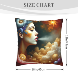 夢幻星空美人毛絨抱枕套 - Okomall
