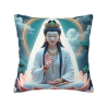 禪意蓮花佛像毛絨抱枕套 - Okomall