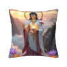 Housse de coussin de déesse de lotus zen - Okomall