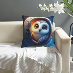 Housse de Coussin Peluche Chat Etoilé - Okomall