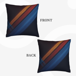 Housse de coussin en peluche géométrique - Okomall