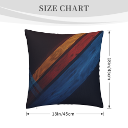 Plüsch-Kissenbezug mit geometrischem Muster - Okomall