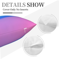 Housse de coussin en peluche dégradée - Okomall