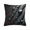 Coussin décoratif à motifs de gouttes abstraites en peluche - Okomall
