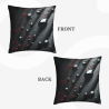 Coussin décoratif à motifs de gouttes abstraites en peluche - Okomall