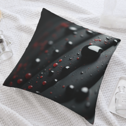 Funda de cojín de peluche abstracta con forma de gota de agua - Okomall