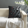 Coussin décoratif à motifs de gouttes abstraites en peluche - Okomall