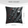 Coussin décoratif à motifs de gouttes abstraites en peluche - Okomall