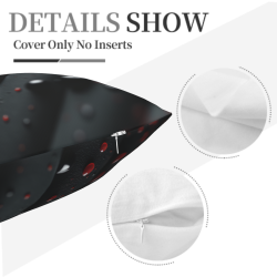Funda de cojín de peluche abstracta con forma de gota de agua - Okomall