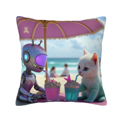 Almohada de gato de playa - Tienda insignia oficial de Okomall