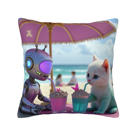 Coussin chat adorable pour la plage - Boutique officielle Okomall
