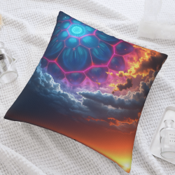 Funda de cojín de peluche 'Via Láctea Brillante' - Decoración para el hogar Okomall