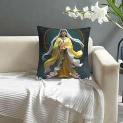 Zen Lotus Göttin Plüschkissenbezug - Okomall