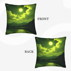 Housse de coussin en peluche de rive tranquille - Okomall