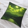Housse de coussin en peluche de rive tranquille - Okomall