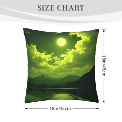 Housse de coussin en peluche de rive tranquille - Okomall