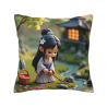 日式少女抱枕套 - 花園少女 | Okomall