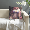Housse de coussin en peluche Dreamy Girl - Okomall