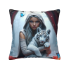 Traumhafte Mädchen-Plüsch-Kissenbezug - 18x18 Zoll | OKOMALL