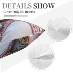 Okomallの美しいポートレートのぬいぐるみクッション - 18x18インチ
