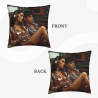 Housse de coussin en peluche artistique abstraite de personnages - Okomall