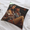 Housse de coussin en peluche artistique abstraite de personnages - Okomall