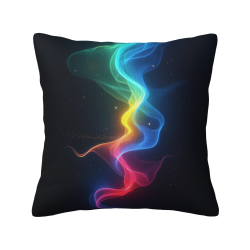 Housse de coussin en peluche avec effet chatoyant - Okomall