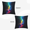Housse de coussin en peluche avec effet chatoyant - Okomall