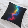 Housse de coussin en peluche avec effet chatoyant - Okomall