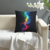Housse de coussin en peluche avec effet chatoyant - Okomall
