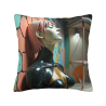 未來主義少女毛絨抱枕套 - Okomall