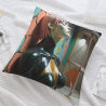 Housse de coussin en peluche style futuriste pour fille - Okomall