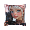 Housse de coussin en peluche pour fille de rêve - Boutique officielle OkoMall