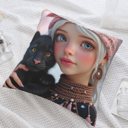 Funda de cojín de peluche para niña soñadora - Tienda oficial OkoMall