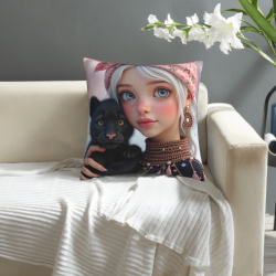 Housse de coussin en peluche pour fille de rêve - Boutique officielle OkoMall