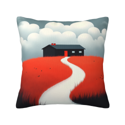 Housse de coussin en peluche double face - Okomall