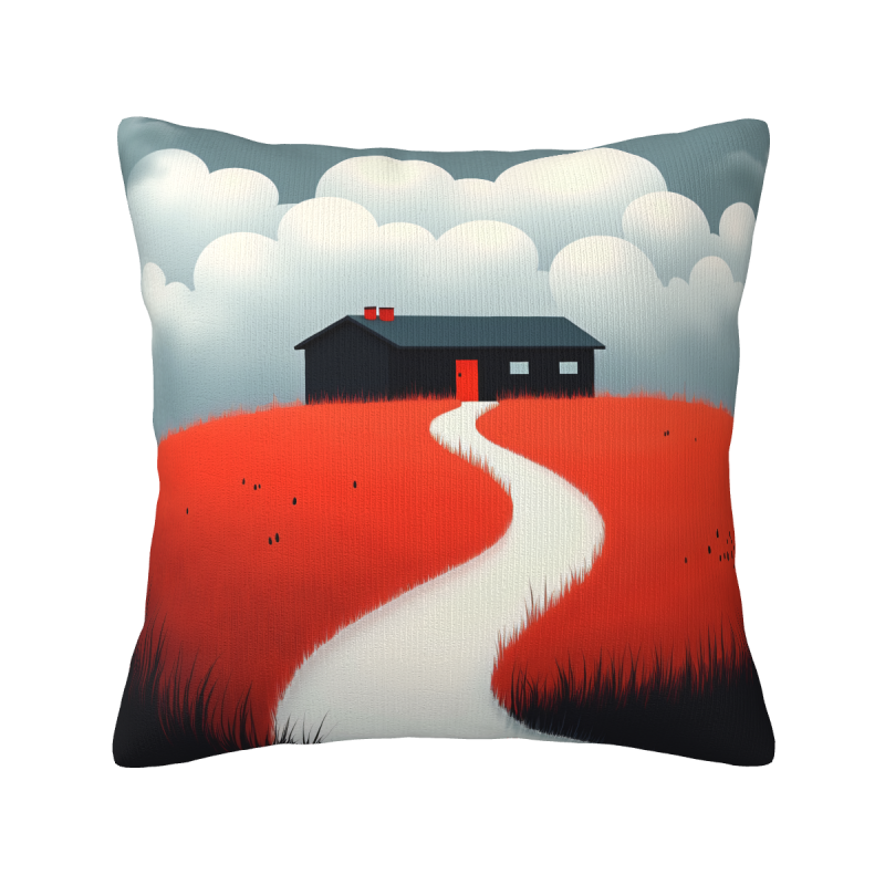 Housse de coussin en peluche double face - Okomall