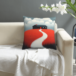 Housse de coussin en peluche double face - Okomall