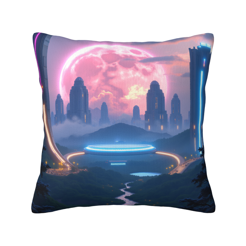 星夜毛絨抱枕套 - 18x18英寸 | OKOMALL