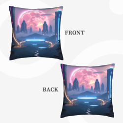 星夜毛絨抱枕套 - 18x18英寸 | OKOMALL
