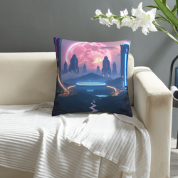ぬいぐるみクッションカバー「星空の夜」- 18x18インチ | OKOMALL