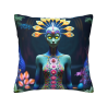 Housse de Coussin en Peluche Motif Fée de la Forêt Enchantée - Okomall